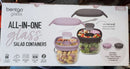 2-Pack Glass Food Storage Container