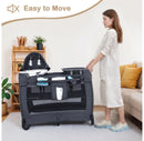 4-in-1 Convertible Baby Playard - Bassinet, Diaper Changer