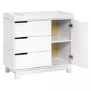Hudson 3 Drawer Changing Dresser - White