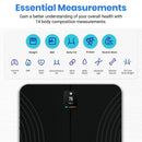 Digital Body Weight Bathroom Scale - Black