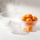 4-Piece Ribbed Glass Bowl Set - Clear