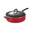 5.5 Quart Nonstick Deep Sauté Frying Pan - Red