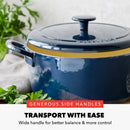 5.5qt Cast Enamel Dutch Oven Oxford Blue