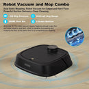 Robotic Vacuum Cleaner and mop, with Laser LiDAR Navigation - Black