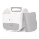 Diaper Caddy - White and Grey