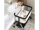 Baby Bassinet Bedside Sleeper with Wheels - Portable Crib