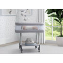 Shooting Star Rocking Bassinet with Airflow Mesh - Platinum