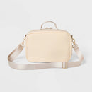 Faux Neoprene Lunch Tote - Cream