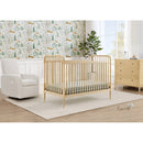 Delta Children Serena 4-in-1 Convertible Crib - Natural Sandstone
