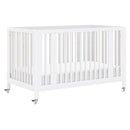 Rolli 9-in-1 Convertible All-Stages Crib with Bassinet & Toddler Bed Kits - White