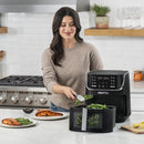 Digital Window Air Fryer with 12 One-Touch Presets - 8 Qt