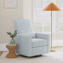 Piper Recliner - Heathered Blue w/ Cream Piping