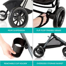 Pivot Xpand Travel System with LiteMax Infant Car Seat - Sabino Gray