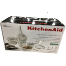 Hard-Anodized 10 Pcs Ceramic Induction Cookware Set - White