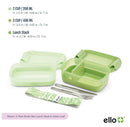 Ello Stackable Bento Lunch Container - Green