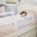 Mesh Security Bed Rails, Double Pack, White