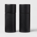 Acacia Round Salt and Pepper Grinder Set - Black