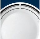 16pc Vitrelle Brasserie Dinnerware Set: Geometric Pattern, Service for 4, Includes Plates & Bowls, Dishwasher-Safe