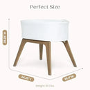 Smart Auto-Glide Bassinet - White/Acorn