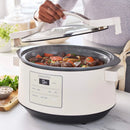 8 Quart Family Size Locking Lid Slow Cooker - Cream
