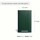 45L Rectangular Step Trash Can - Emerald