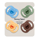 Ultra-Light Stay Put Silicone Pacifier 18-36 Months - Blue & Green - 4pk: BPA-Free