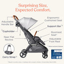 Metro 3 Deluxe Baby Stroller - Pearl Grey