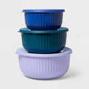 Melamine Mixing Bowl Set - Purple