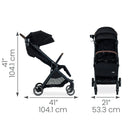 Juniper Compact Stroller with One-Hand RapidFold - Raven Black