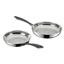 Stainless Steel Fry Pan Set - 8" and 10"