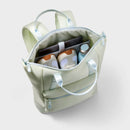 Faux Neoprene Tote Backpack - Ice Blue