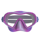 Speedo Junior Dive Wave Watcher Swim Mask - Tie Dye Neon Jelly Tie Dye/Clear: Anti-Fog Lens, UV Protection, Easy Adjust Strap, Ages 6-14