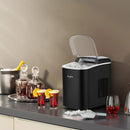 Countertop Ice Maker WHCI26VBA3A: 26 lb Daily Production, Bullet Ice, Black, 1.5 lb Storage, 2 Ice Sizes