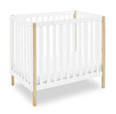 Gio Mini Crib with Mattress Included - Bianca White
