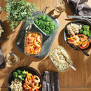 6pc Brilliance Glass Food Storage Containers