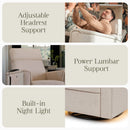 Deluxe Power Glider Recliner - Performance Beach Eco-Weave