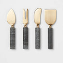 Marble Cheese Knives Set