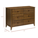 Sprout 6-Drawer Double Dresser - Natural Walnut