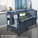 Baby Bassinet Bedside Crib, Pack and Play with Sheet