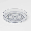 11" Low Plastic Lazy Susan Turntable - Clear