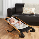 Rock With Me 2-in-1 Baby Rocker - Black & Grey