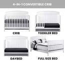 Baldwin 4-in-1 Convertible Crib - White
