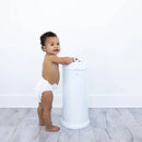 Stainless Steel Diaper Pail - White