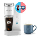 K-Iced Essentials Iced and Hot Single-Serve K-Cup Pod Coffee Maker - White