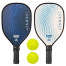 2 Player Wood Pickleball Paddle and Ball Set - White/Navy