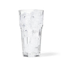 12pc Glass Tumbler Set - Faceted Design
