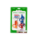 Tailgate Football Straw Toppers - 4 Pack