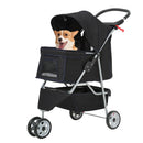 Foldable Pet Stroller - Black