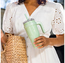 24oz Insulated Stainless Steel Straw Tumbler Mug