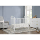 4-in-1 Metal Convertible Crib - White